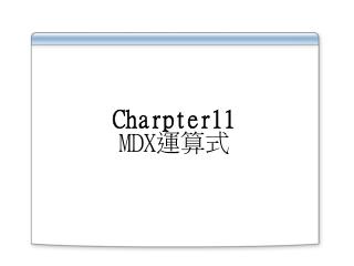 charpter11 mdx