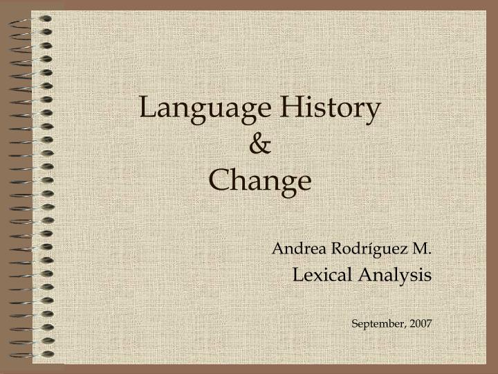 language history change