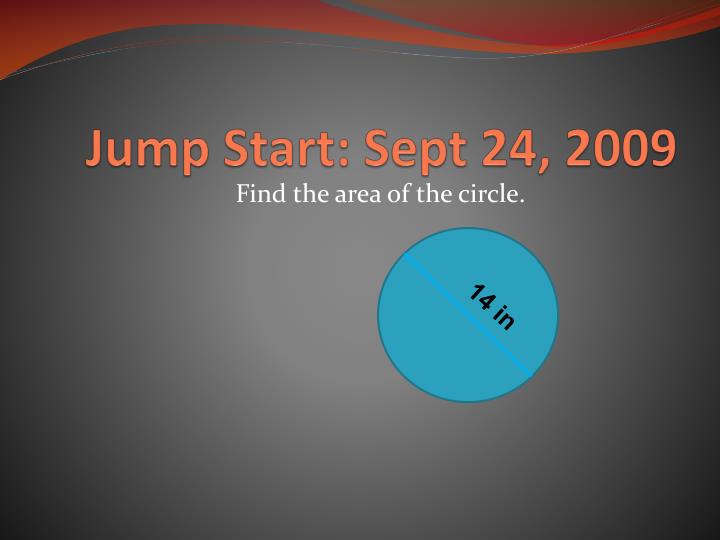 jump start sept 24 2009