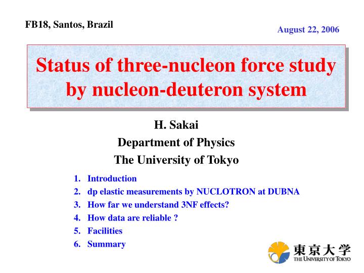 status of three nucleon force study by nucleon deuteron system