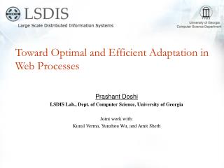 Toward Optimal and Efficient Adaptation in Web Processes