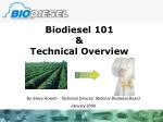 Biodiesel 101 &amp; Technical Overview - slide 1