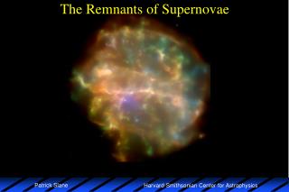 The Remnants of Supernovae