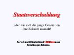 Staatsverschuldung - slide 1
