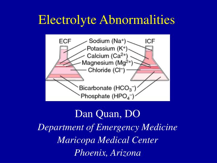electrolyte abnormalities