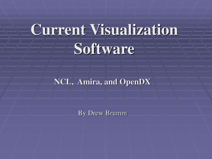 current visualization software