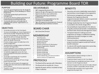 Building our Future: Programme Board TOR