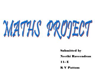 MATHS PROJECT