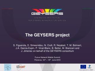 The GEYSERS project