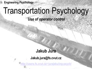 Transportation Psychology