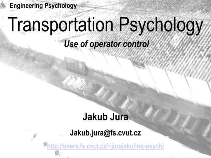 transportation psychology
