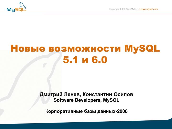 software developers mysql 2008