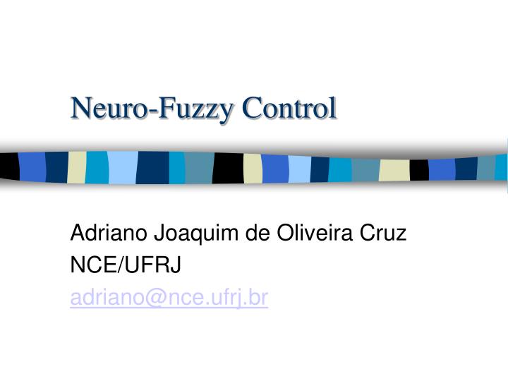 neuro fuzzy control