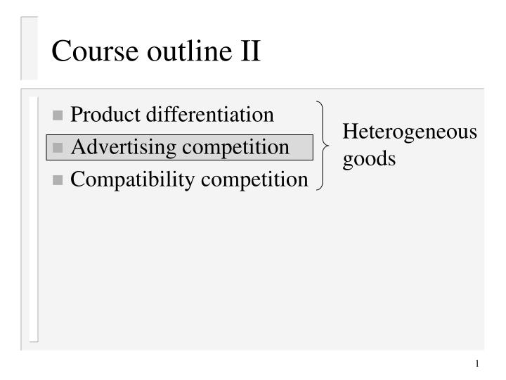 course outline ii