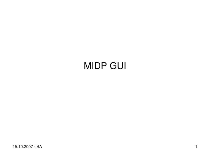 midp gui