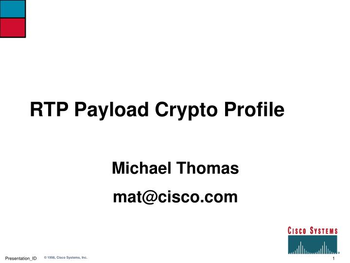 rtp payload crypto profile