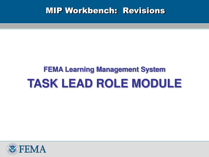 mip workbench revisions