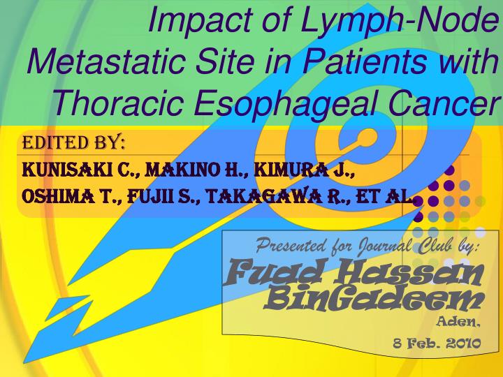impact of lymph node metastatic site in patients with thoracic esophageal cancer