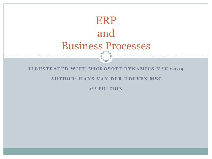 erp and business processes