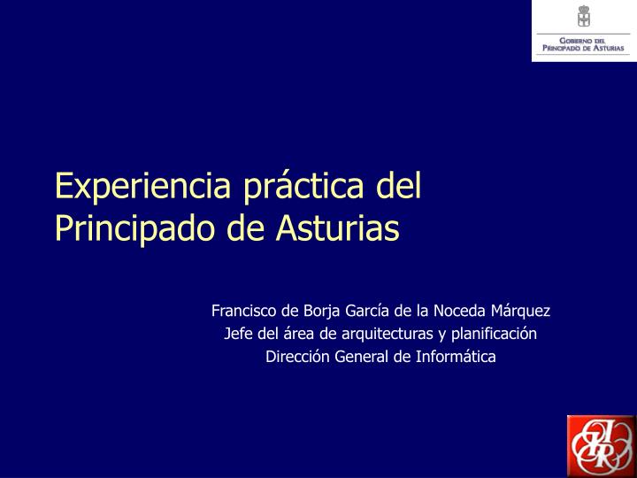 experiencia pr ctica del principado de asturias