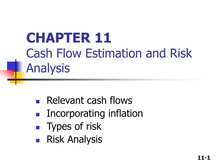 chapter 11 cash flow estimation and risk analysis