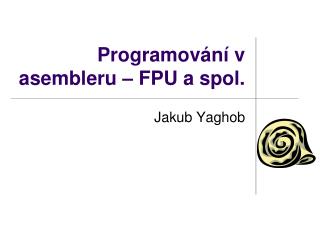 programov n v asembleru fpu a spol