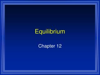 Equilibrium