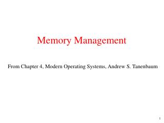 memory management
