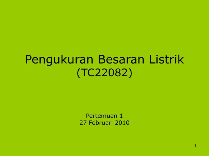 pengukuran besaran listrik tc22082