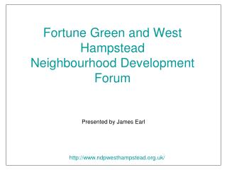 Fortune Green and West Hampstead Neighbourhood Development Forum