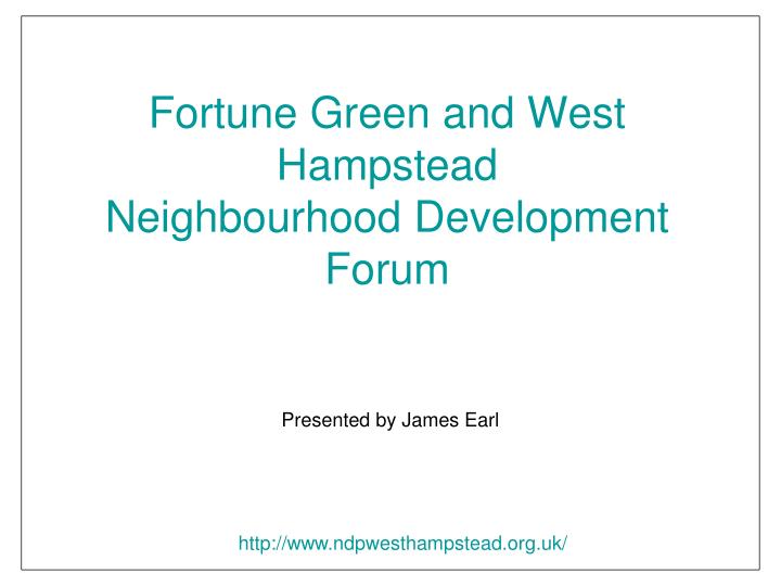 fortune green and west hampstead neighbourhood development forum