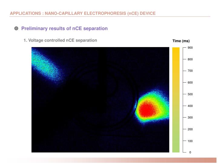applications nano capillary electrophoresis nce device