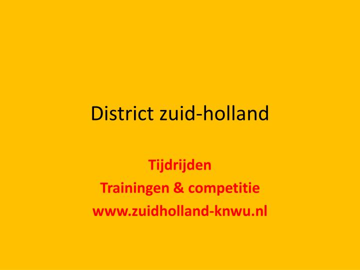 district zuid holland