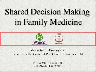 Shared Decision Making in Family Medicine