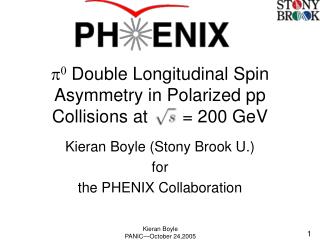 p 0 Double Longitudinal Spin Asymmetry in Polarized pp Collisions at .. = 200 GeV