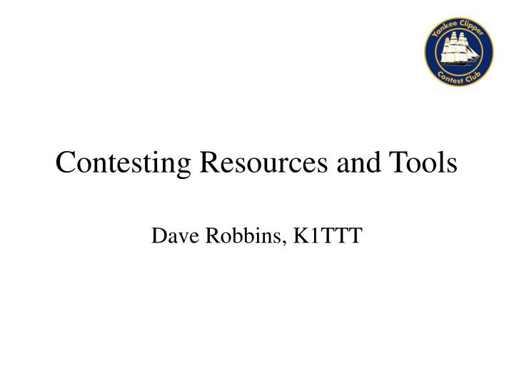 contesting resources and tools