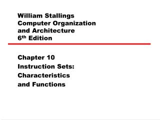 William Stallings Computer Organization and Architecture 6 th Edition