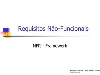 requisitos n o funcionais