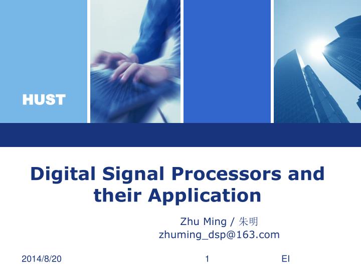 digital signal processors and their application