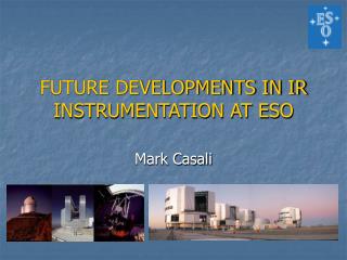 FUTURE DEVELOPMENTS IN IR INSTRUMENTATION AT ESO