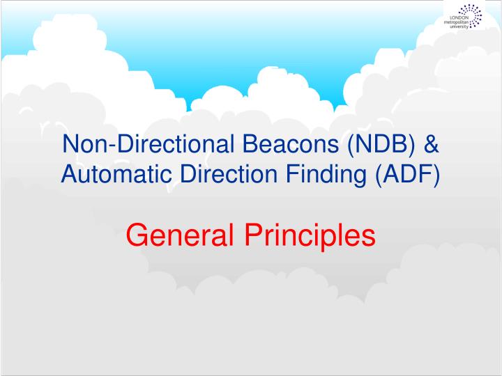 non directional beacons ndb automatic direction finding adf