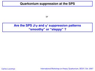 Quarkonium suppression at the SPS