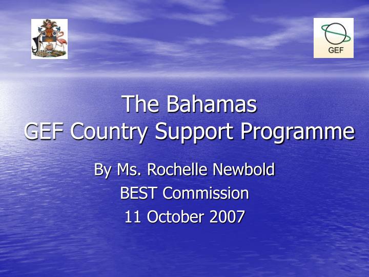 the bahamas gef country support programme