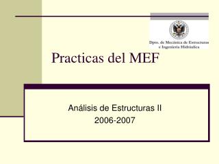 practicas del mef