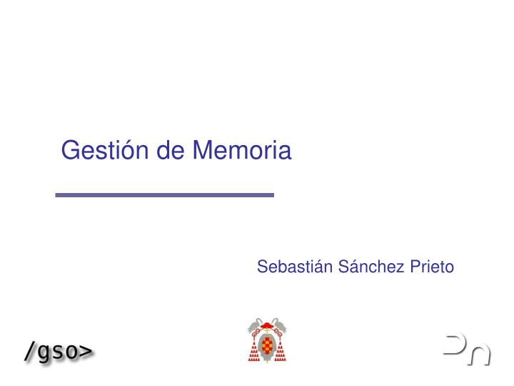 gesti n de memoria