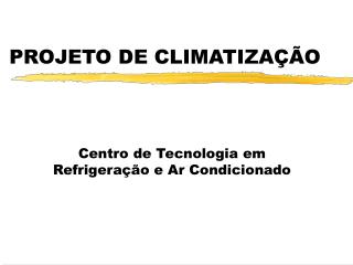 projeto de climatiza o
