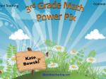 3 rd Grade Math Power Pix - slide 1