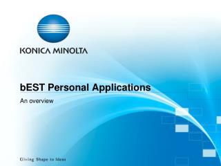 bEST Personal Applications