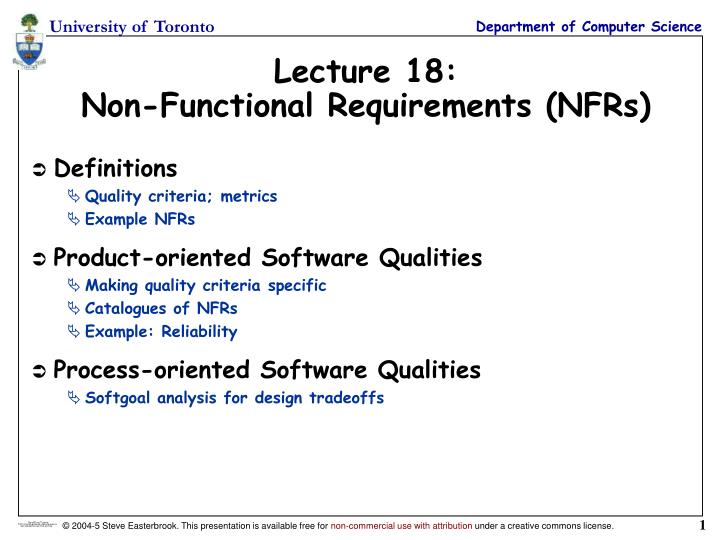 lecture 18 non functional requirements nfrs