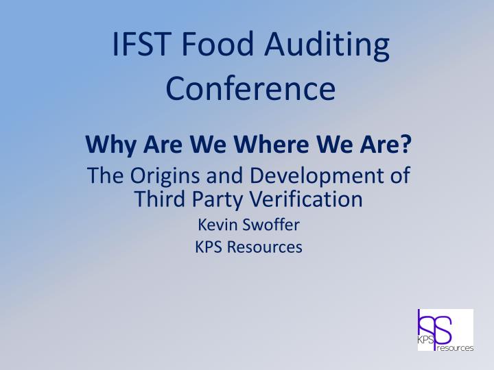 ifst food auditing conference